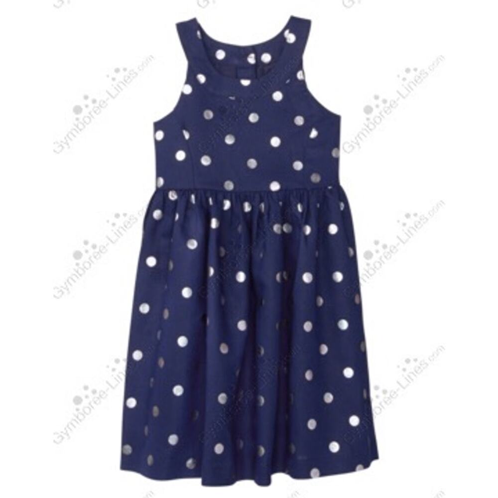 Gymboree Shimmer Dot Dress - Metallic Print